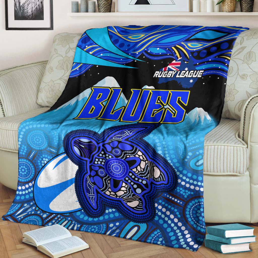 blues-rugby-blanket-blues-rugby-league-turtle-and-mountain-aboriginal-culture-blanket