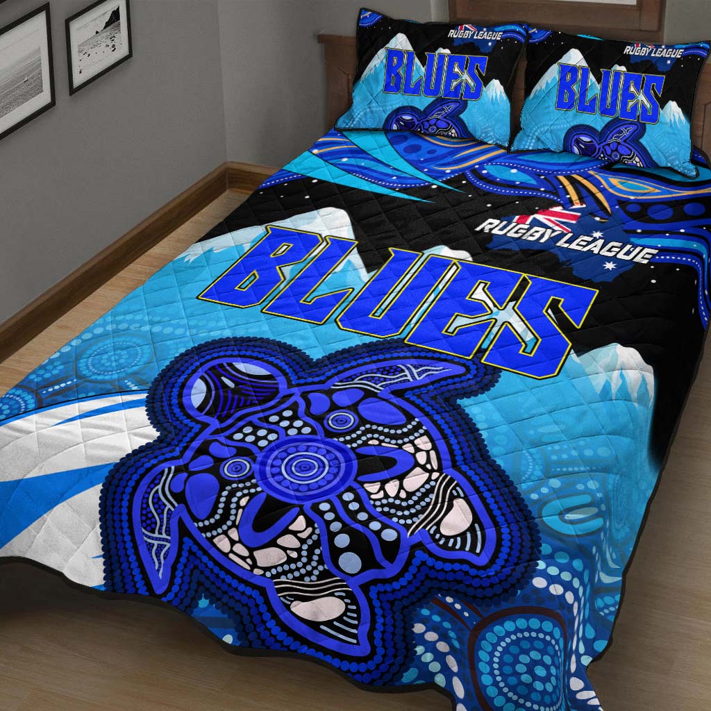 blues-rugby-quilt-bed-set-blues-rugby-league-turtle-and-mountain-aboriginal-culture-quilt-bed-set