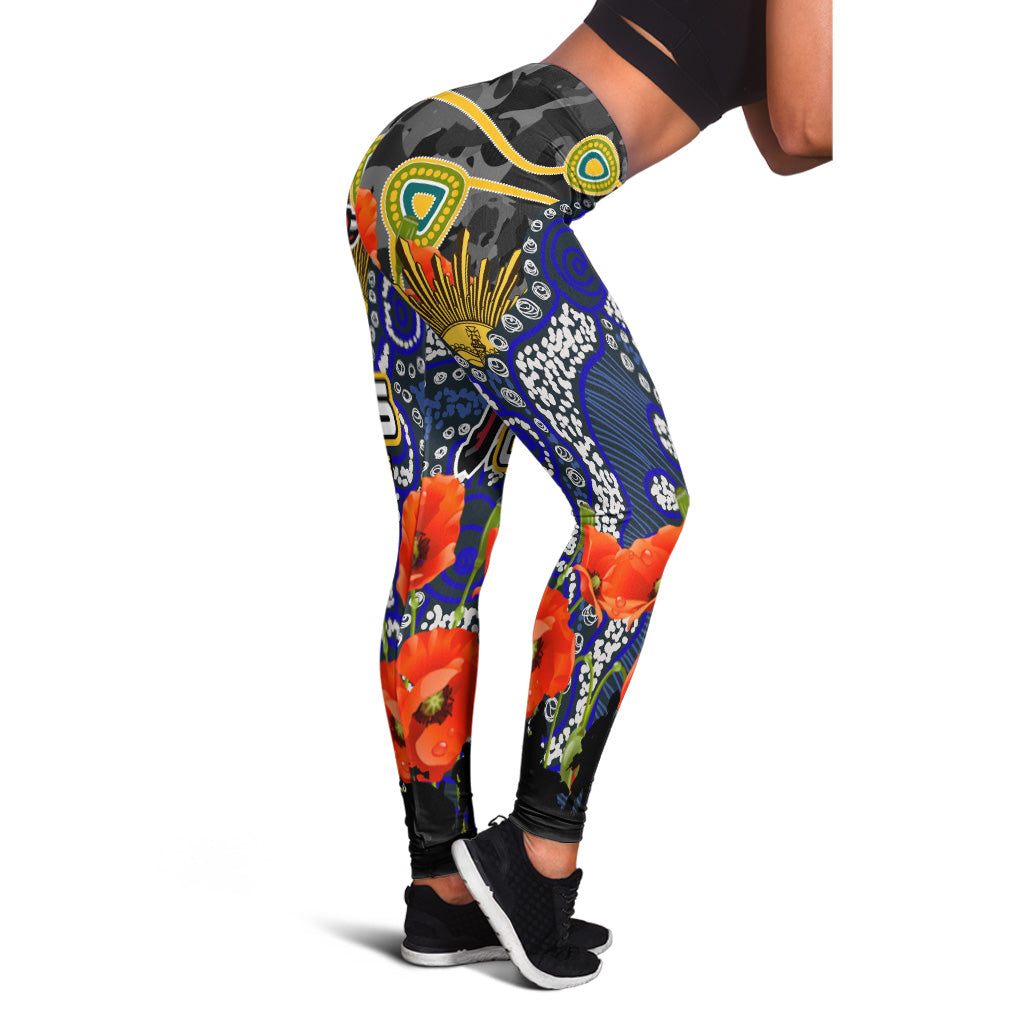 cowboys-rugby-leggings-anzac-aboriginal-cowboys-dot-painting-style