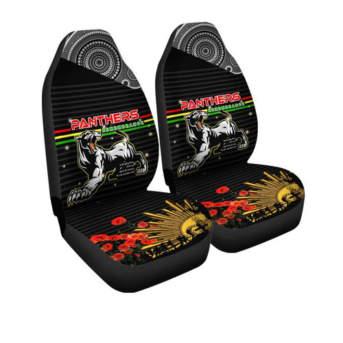 panthers-rugby-anzac-aboriginal-car-seat-cover-penrith-panthers-with-poppy-flower-art-car-seat-cover