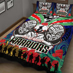 warrior-rugby-anzac-aboriginal-quilt-bed-set-new-zealand-warriors-anzac-day-with-maori-mask-quilt-bed-set