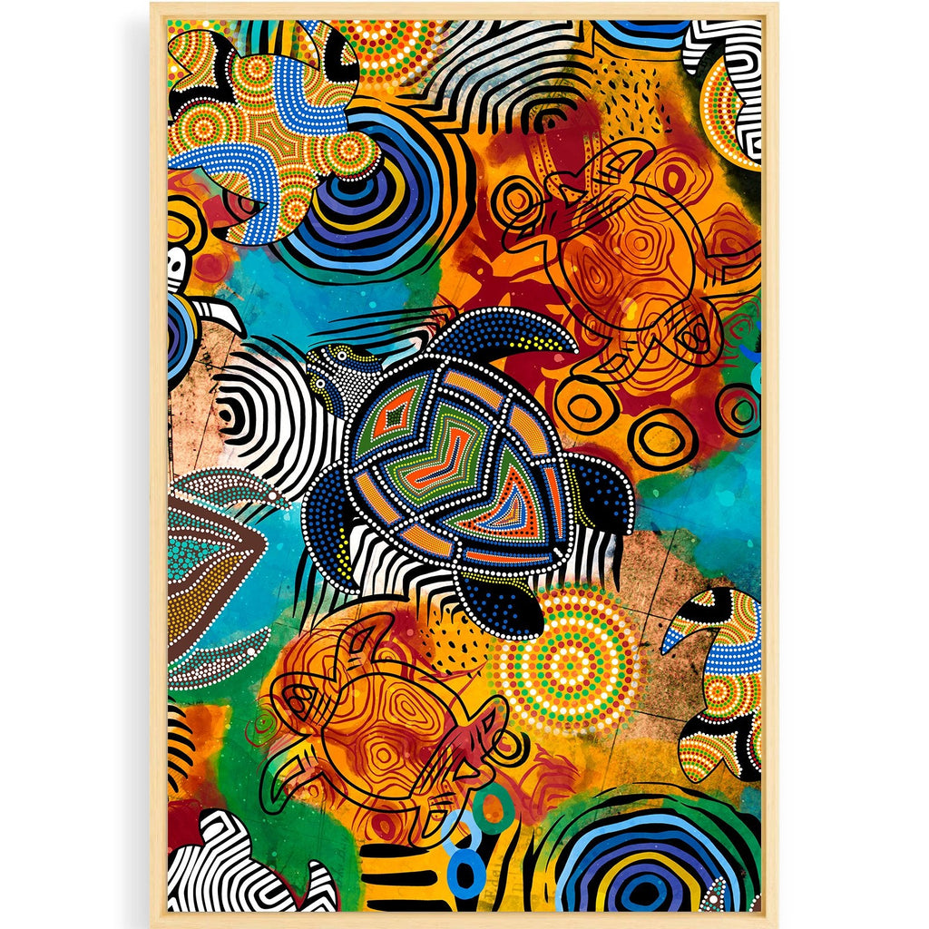 printed-canvas-aboriginal-turtle-art