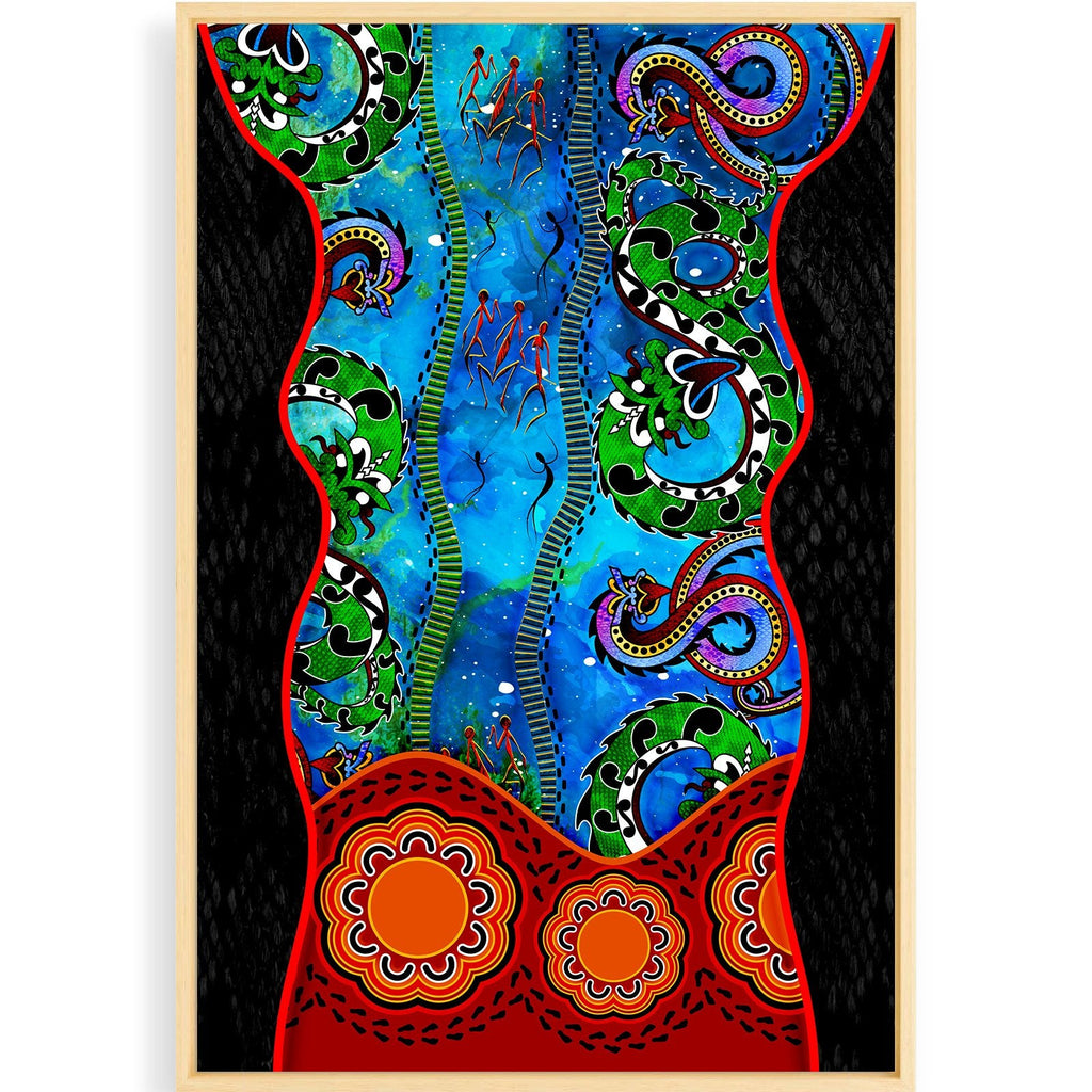 printed-canvas-indigenous-patterns-blue