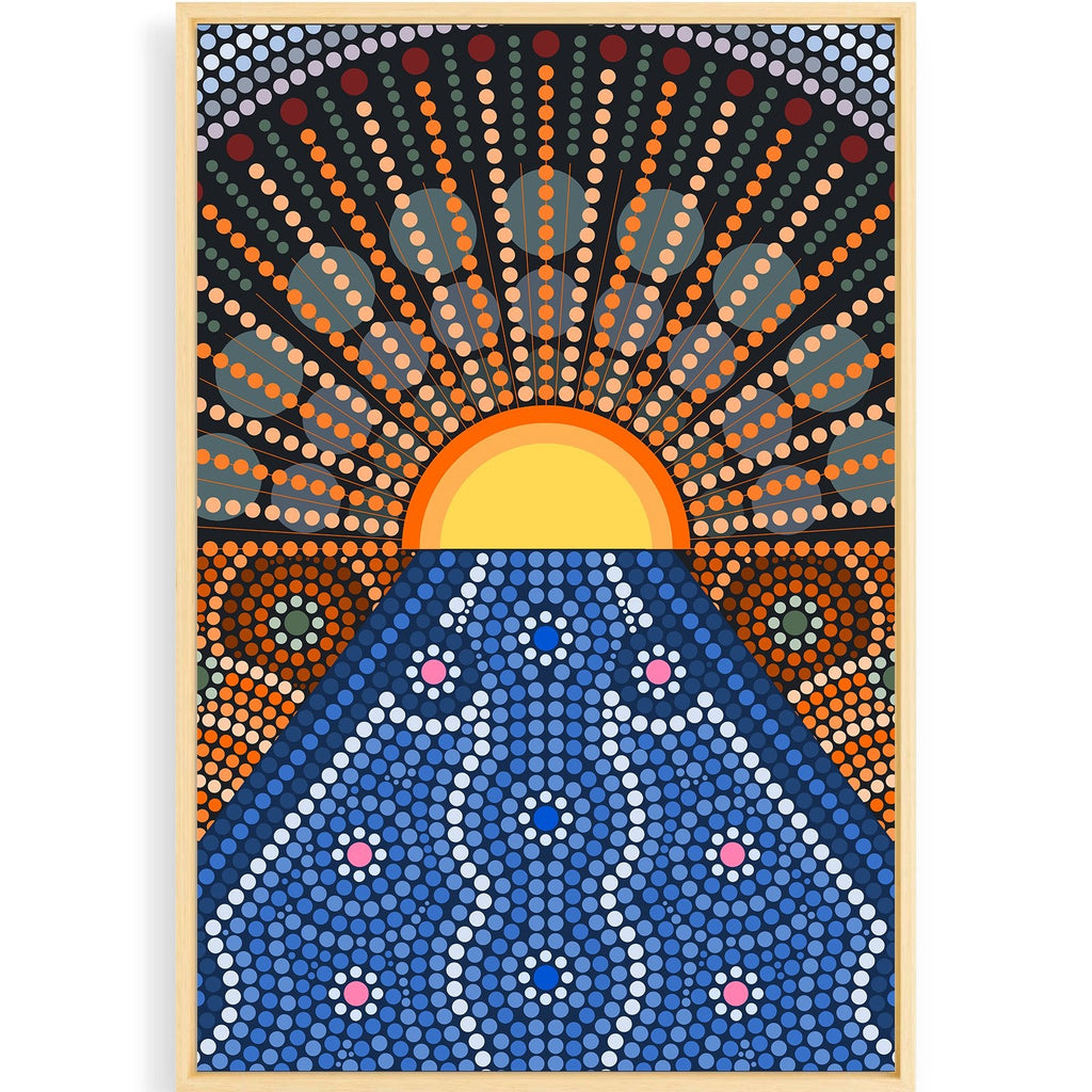 printed-canvas-indigenous-rising-sun-art