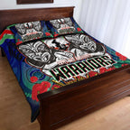 warrior-rugby-anzac-aboriginal-quilt-bed-set-new-zealand-warriors-anzac-day-with-maori-mask-quilt-bed-set
