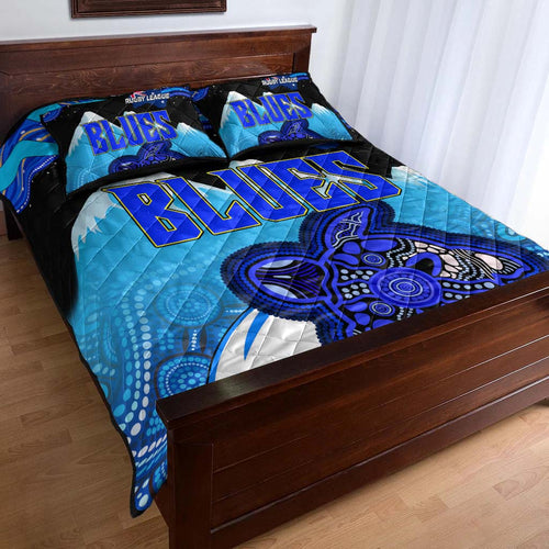 blues-rugby-quilt-bed-set-blues-rugby-league-turtle-and-mountain-aboriginal-culture-quilt-bed-set