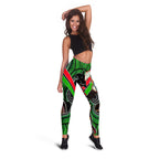 rabbitohs-rugby-leggings-indigenous-rabbitohs-dreaming-dot-painting-style
