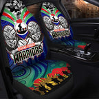 warrior-rugby-anzac-aboriginal-car-seat-cover-new-zealand-warriors-anzac-day-with-maori-mask-car-seat-cover