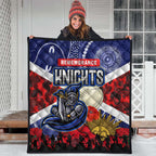 knights-rugby-anzac-aboriginal-quilt-newcastle-knights-with-anzac-day-poppy-flower-quilt