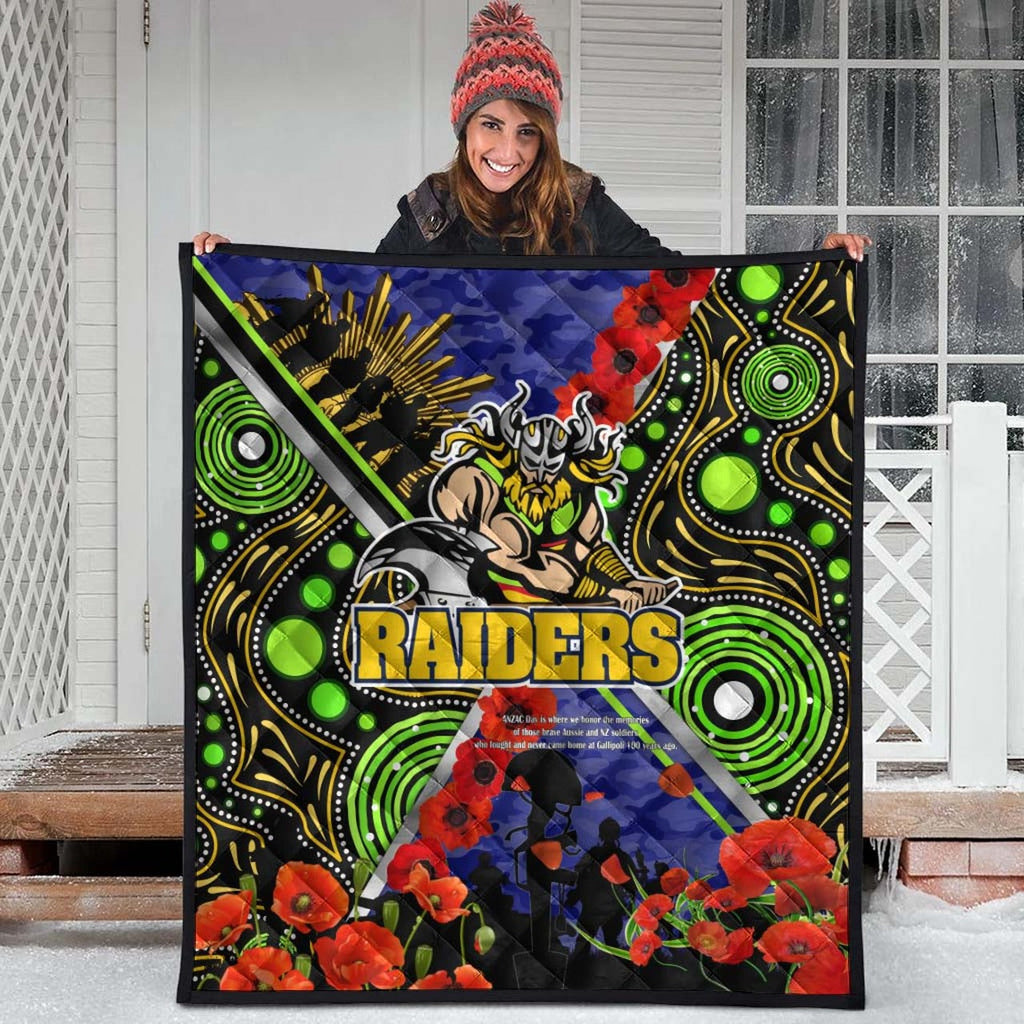 raiders-rugby-anzac-aboriginal-quilt-canberra-raiders-with-anzac-day-poppy-flower-quilt