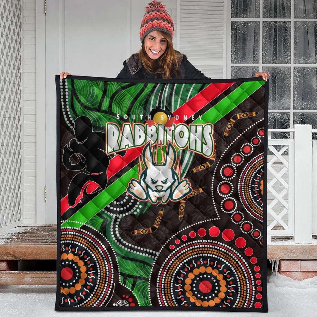 rabbitohs-rugby-anzac-aboriginal-quilt-rabbitohs-remembrance-day-with-poppy-flower-quilt