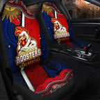 roosters-rugby-anzac-aboriginal-car-seat-cover-sydney-roosters-with-remembrance-day-poppy-flower-car-seat-cover