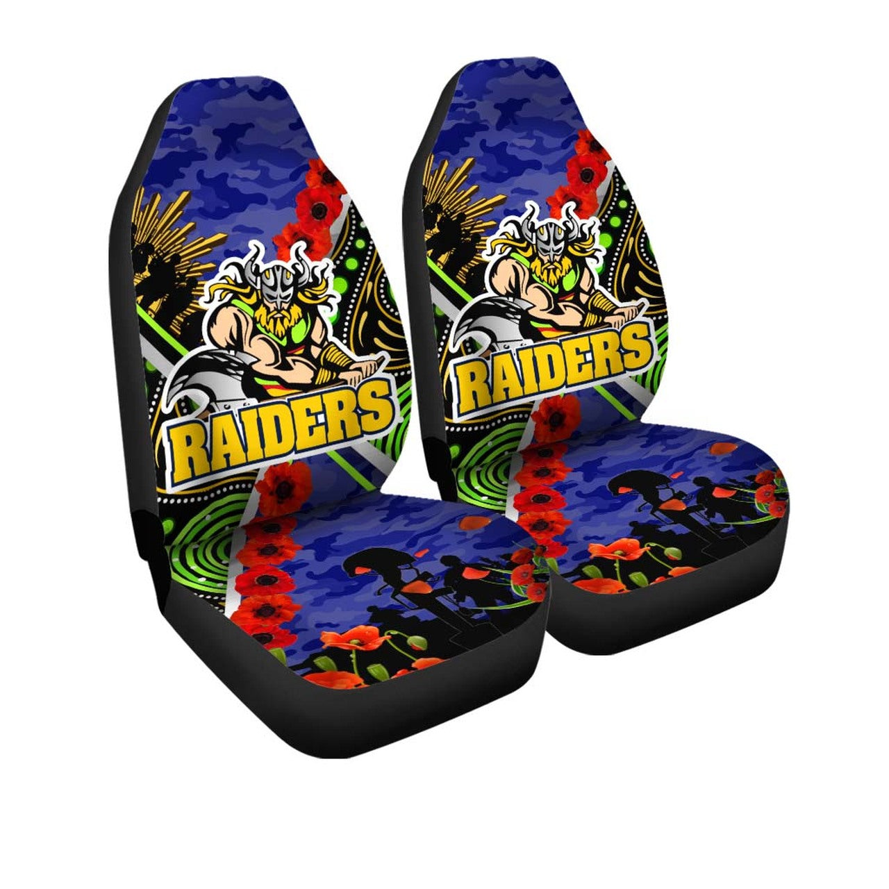 raiders-rugby-anzac-aboriginal-car-seat-cover-canberra-raiders-with-anzac-day-poppy-flower-car-seat-cover