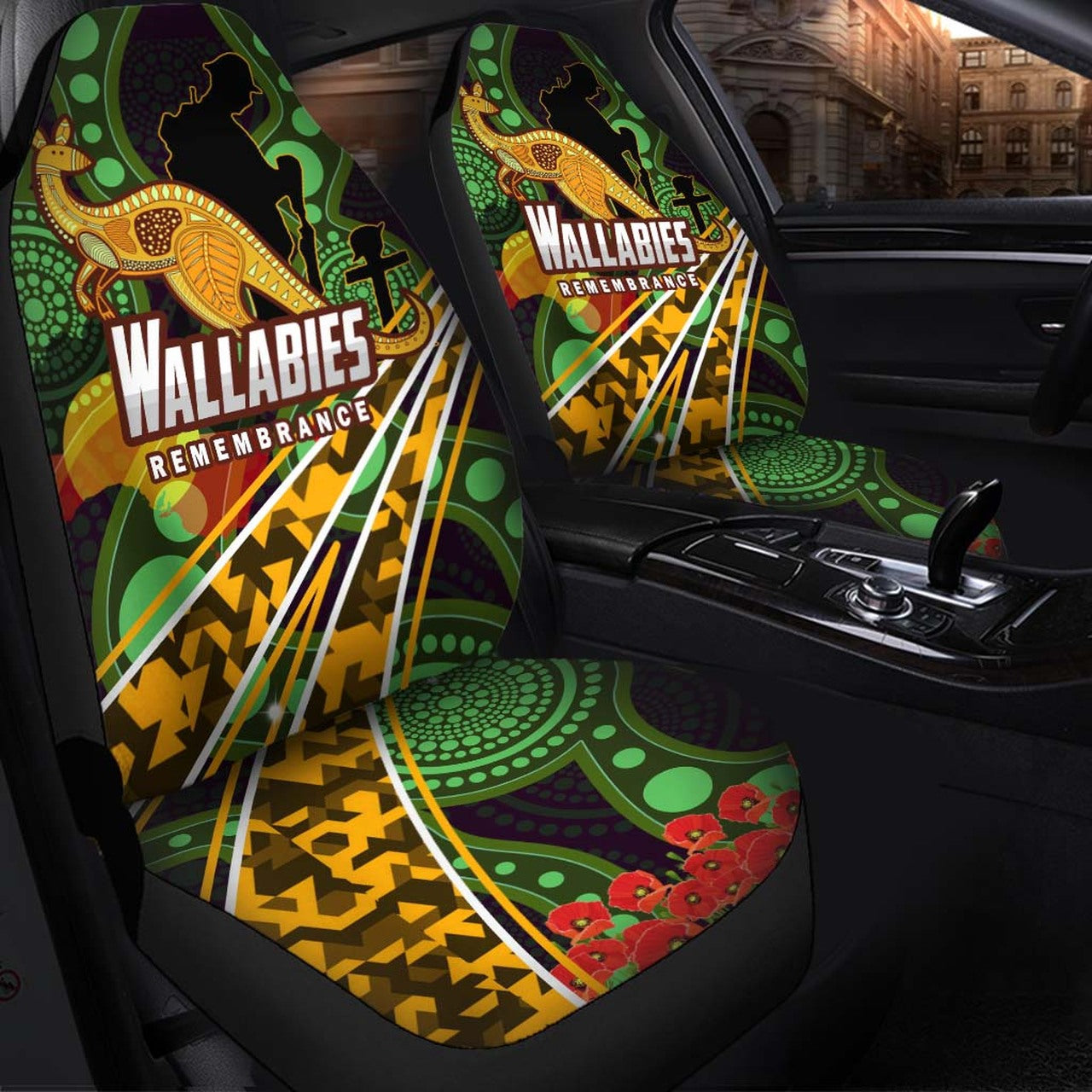 wallabies-rugby-car-seat-cover-anzac-day-aboriginal-wallabies-kangaroo-car-seat-cover