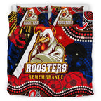 roosters-rugby-anzac-aboriginal-bedding-set-sydney-roosters-with-remembrance-day-poppy-flower-bedding-set