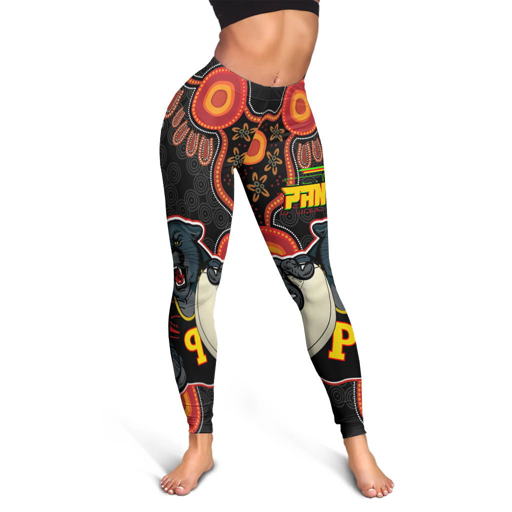 panthers-rugby-leggings-aboriginal-panthers-dot-painting-style