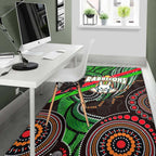 rabbitohs-rugby-anzac-aboriginal-rug-rabbitohs-remembrance-day-with-poppy-flower-rug
