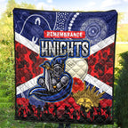 knights-rugby-anzac-aboriginal-quilt-newcastle-knights-with-anzac-day-poppy-flower-quilt