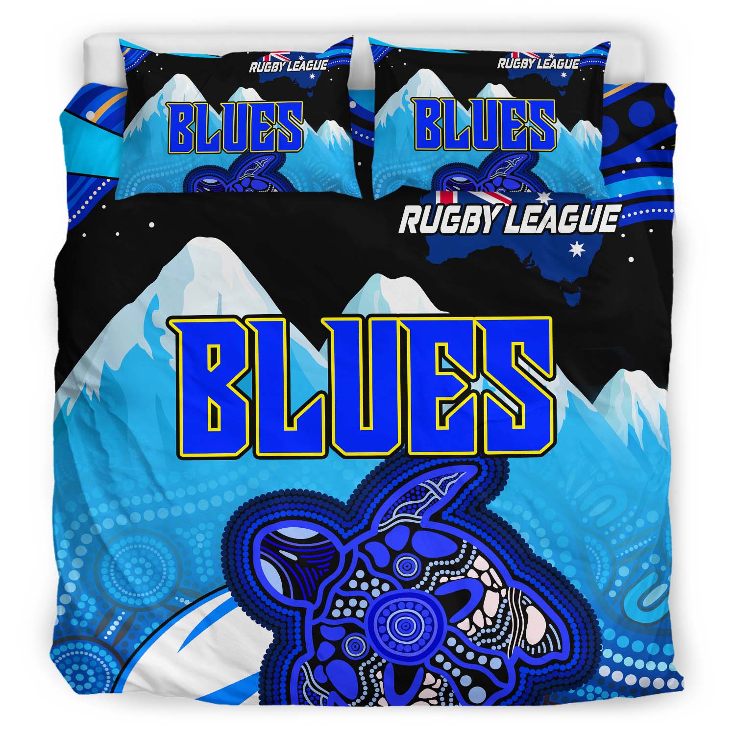 blues-rugby-bedding-set-blues-rugby-league-turtle-and-mountain-aboriginal-culture-bedding-set