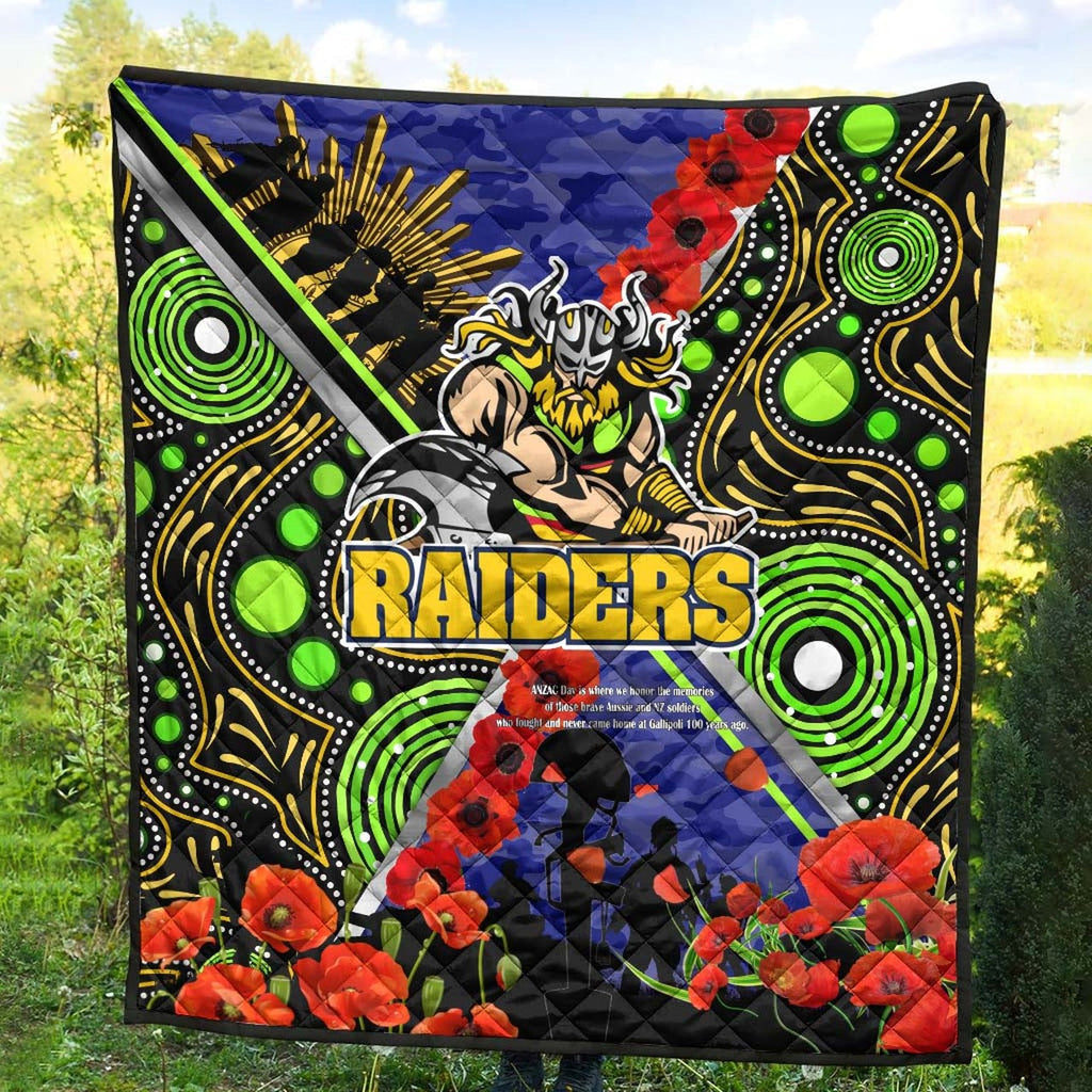 raiders-rugby-anzac-aboriginal-quilt-canberra-raiders-with-anzac-day-poppy-flower-quilt