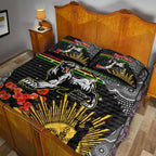 panthers-rugby-anzac-aboriginal-quilt-bed-set-penrith-panthers-with-poppy-flower-art-quilt-bed-set
