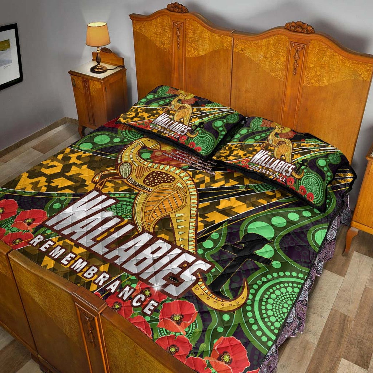 wallabies-rugby-quilt-bed-set-anzac-day-aboriginal-wallabies-kangaroo-quilt-bed-set