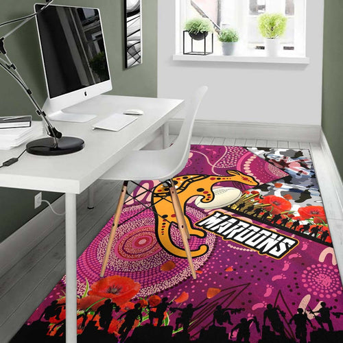 maroons-rugby-anzac-aboriginal-area-rug-maroons-aboriginal-pattern-with-anzac-day-poppy-flower-area-rug