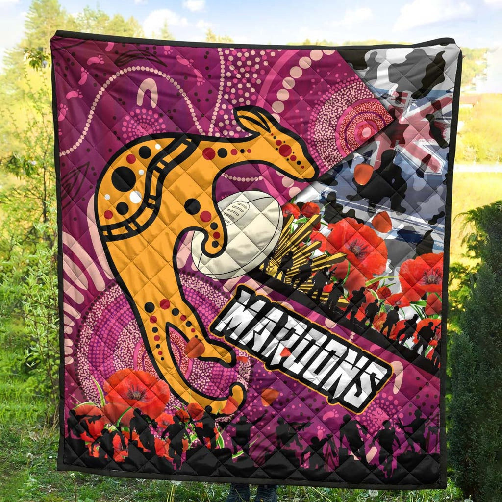 maroons-rugby-anzac-aboriginal-quilt-maroons-aboriginal-pattern-with-anzac-day-poppy-flower-quilt
