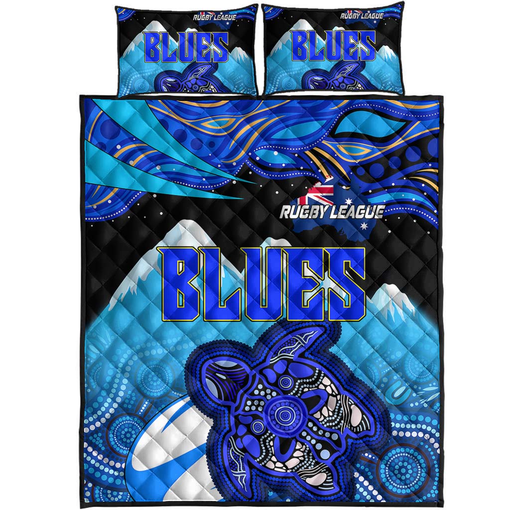 blues-rugby-quilt-bed-set-blues-rugby-league-turtle-and-mountain-aboriginal-culture-quilt-bed-set