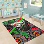 rabbitohs-rugby-anzac-aboriginal-rug-rabbitohs-remembrance-day-with-poppy-flower-rug