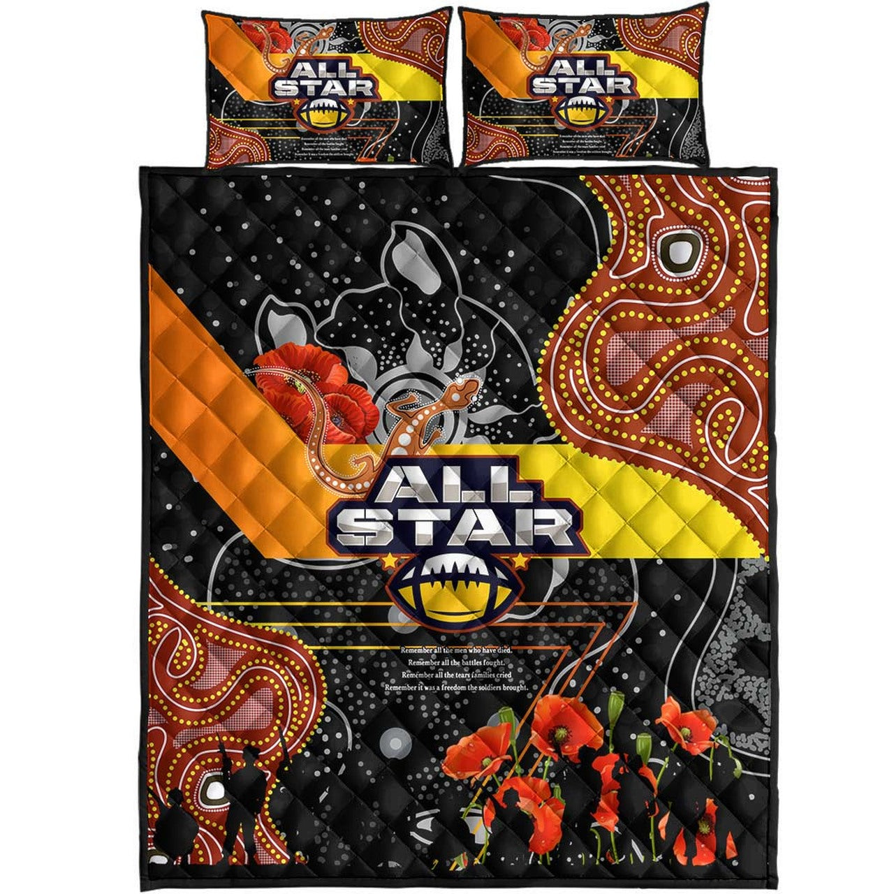 all-stars-rugby-anzac-aboriginal-quilt-bed-set-all-stars-with-anzac-day-with-poppy-flower-quilt-bed-set