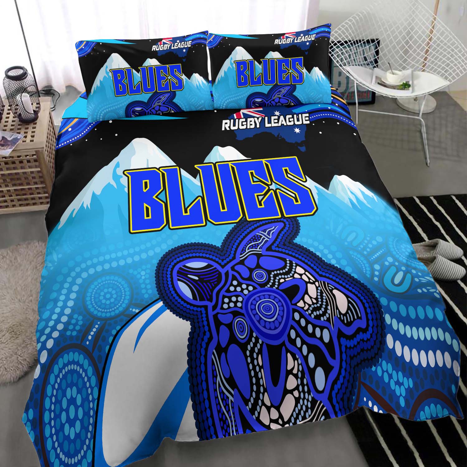 blues-rugby-bedding-set-blues-rugby-league-turtle-and-mountain-aboriginal-culture-bedding-set