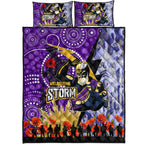 storm-rugby-anzac-aboriginal-quilt-bed-set-melbourne-storm-with-remembrance-day-poppy-flower-quilt-bed-set