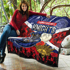 knights-rugby-anzac-aboriginal-quilt-newcastle-knights-with-anzac-day-poppy-flower-quilt