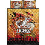 tigers-rugby-anzac-aboriginal-quilt-bed-set-tigers-rugby-with-remembrance-day-poppy-flower-quilt-bed-set