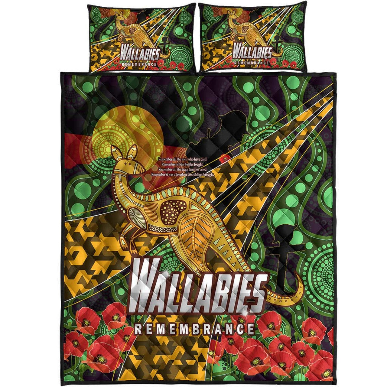 wallabies-rugby-quilt-bed-set-anzac-day-aboriginal-wallabies-kangaroo-quilt-bed-set