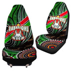 rabbitohs-rugby-anzac-aboriginal-car-seat-cover-rabbitohs-remembrance-day-with-poppy-car-seat-cover
