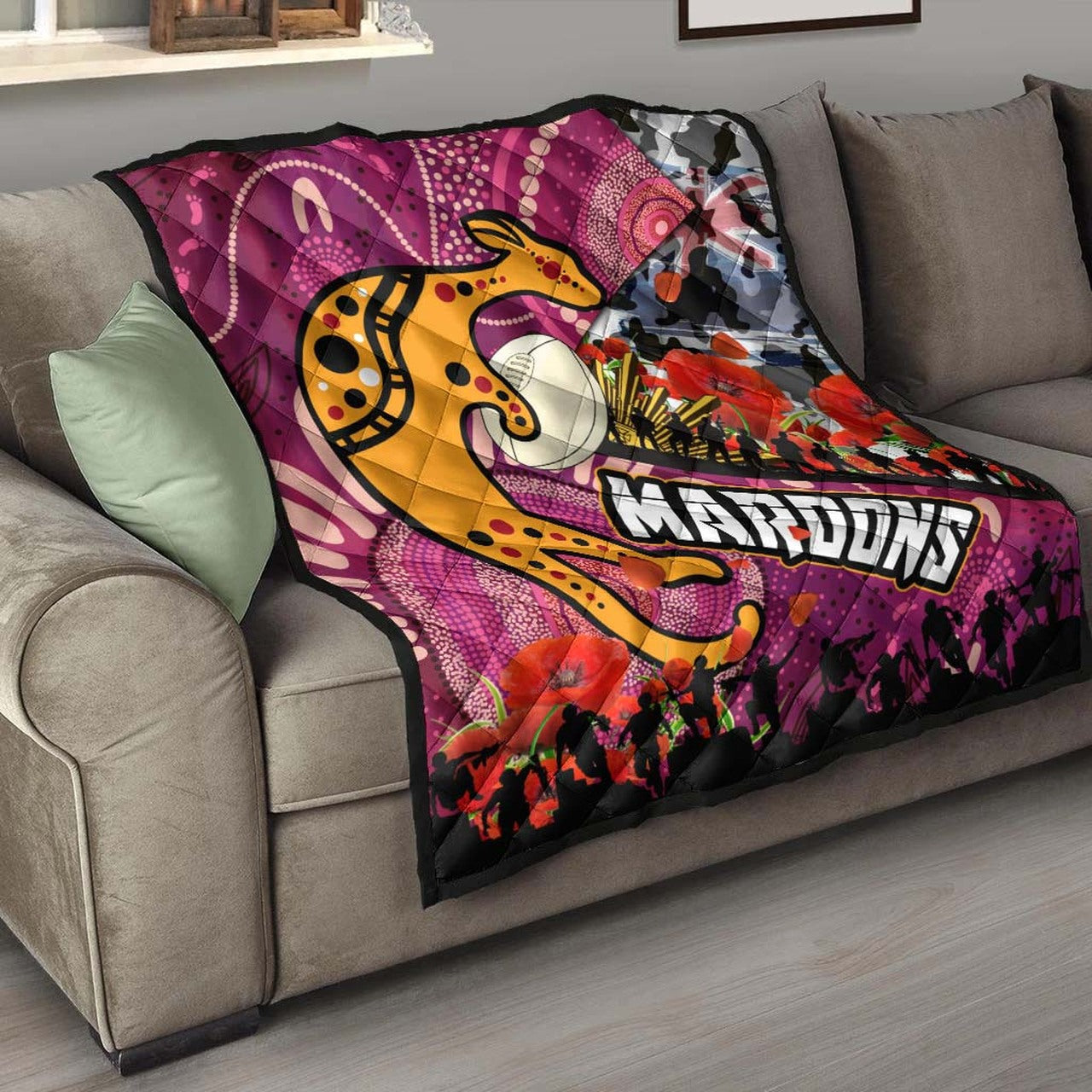 maroons-rugby-anzac-aboriginal-quilt-maroons-aboriginal-pattern-with-anzac-day-poppy-flower-quilt