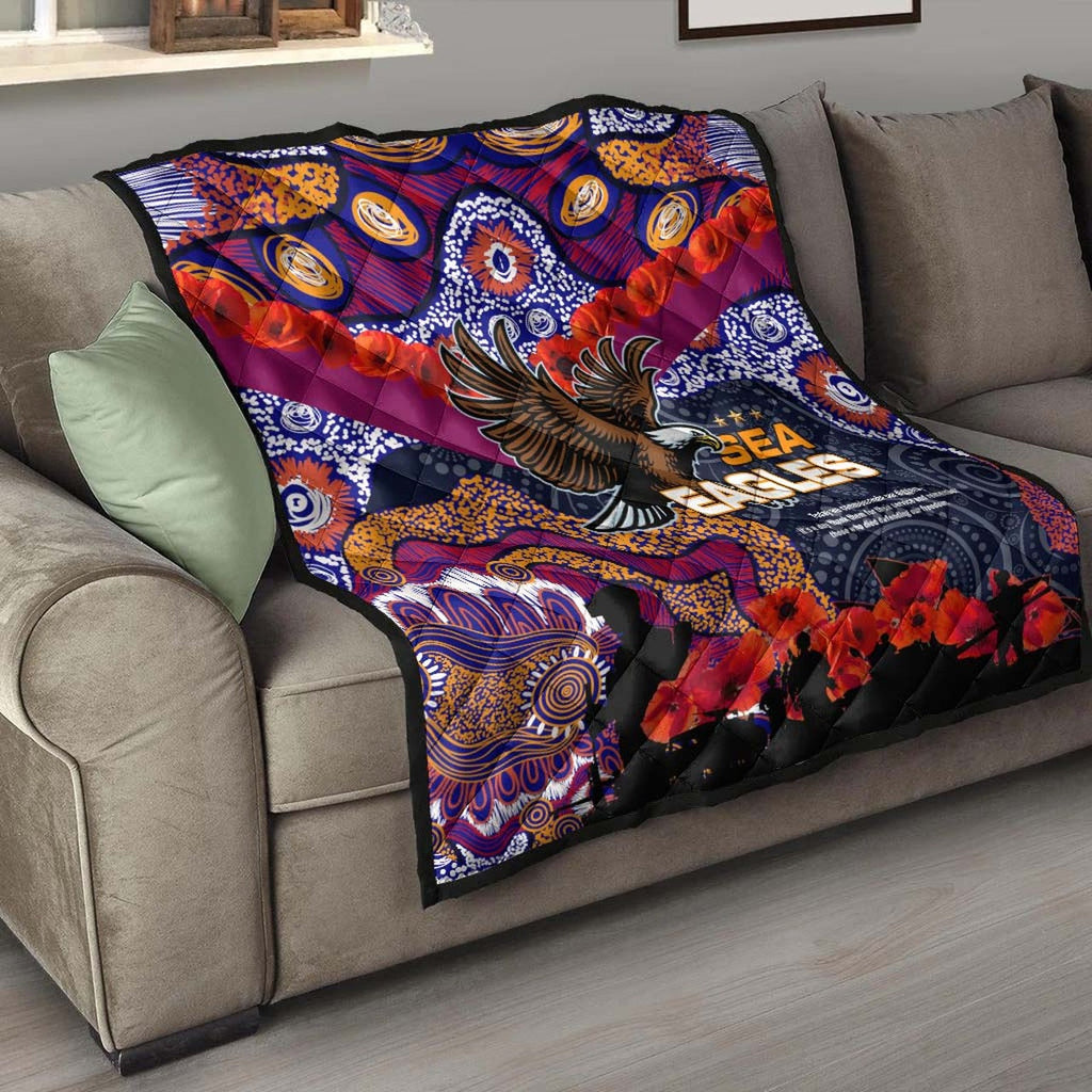 sea-eagles-rugby-anzac-aboriginal-quilt-manly-warringah-sea-eagles-with-anzac-day-poppy-flower-quilt