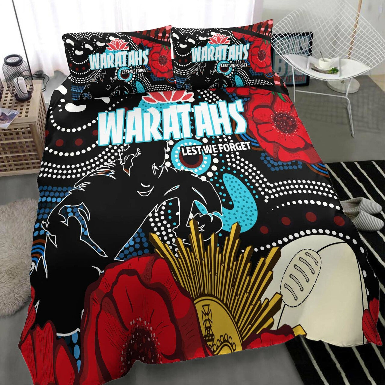 waratahs-rugby-bedding-set-indigenous-waratahs-anzac-day-aboriginal-bedding-set