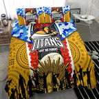 titans-rugby-anzac-aboriginal-bedding-set-titans-with-poppy-watercolor-flower-bedding-set