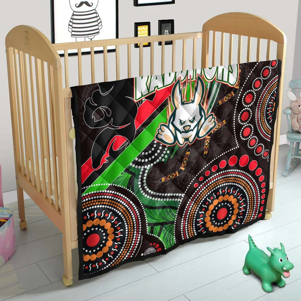 rabbitohs-rugby-anzac-aboriginal-quilt-rabbitohs-remembrance-day-with-poppy-flower-quilt