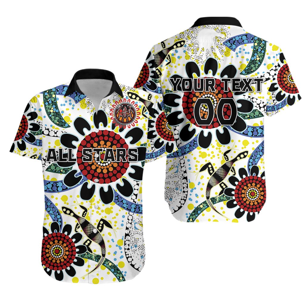 custom-personalised-australia-indigenous-rugby-hawaiian-shirt-all-stars-sporty-style-white-custom-text-and-number