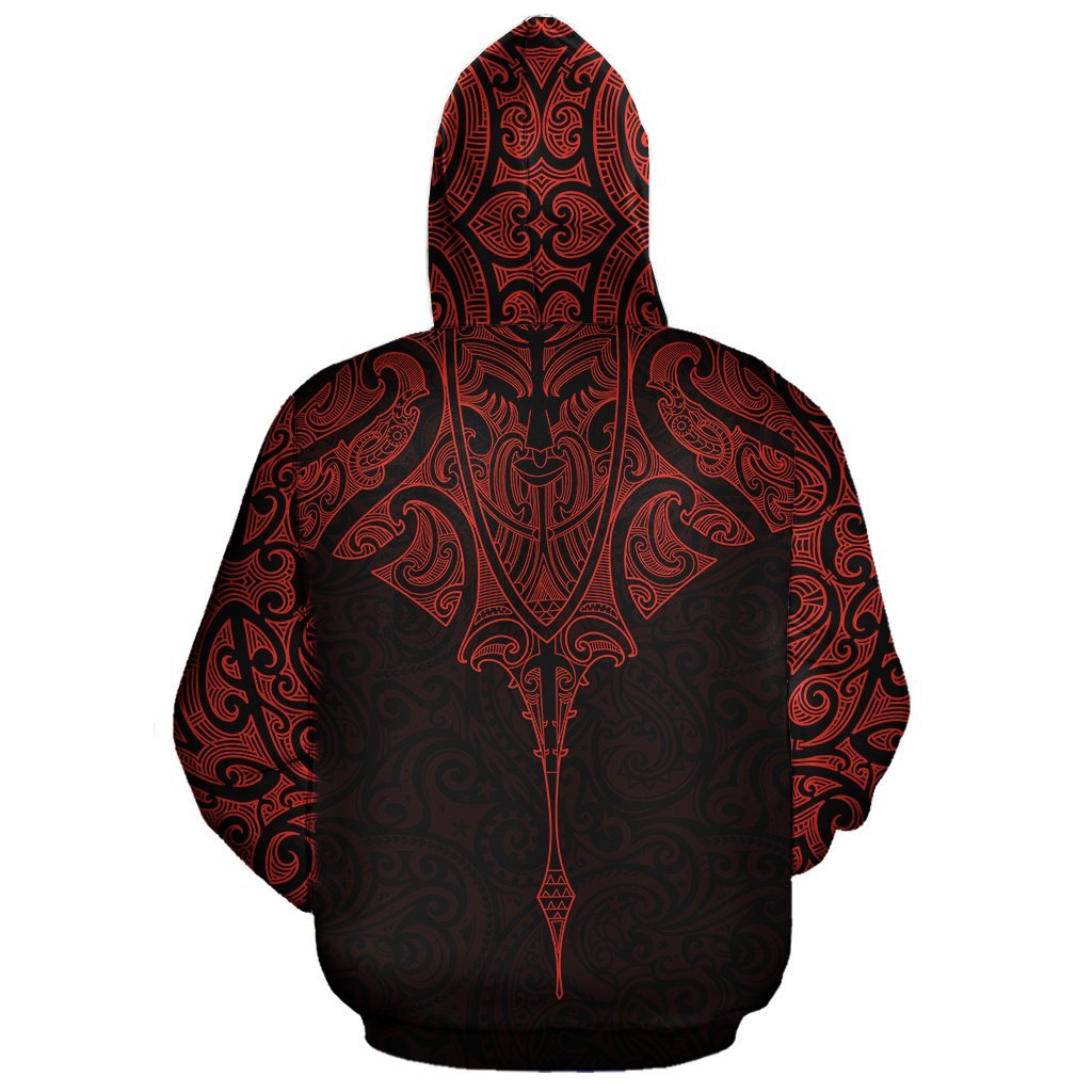 new-zealand-hoodie-manta-maori-ta-moko-red