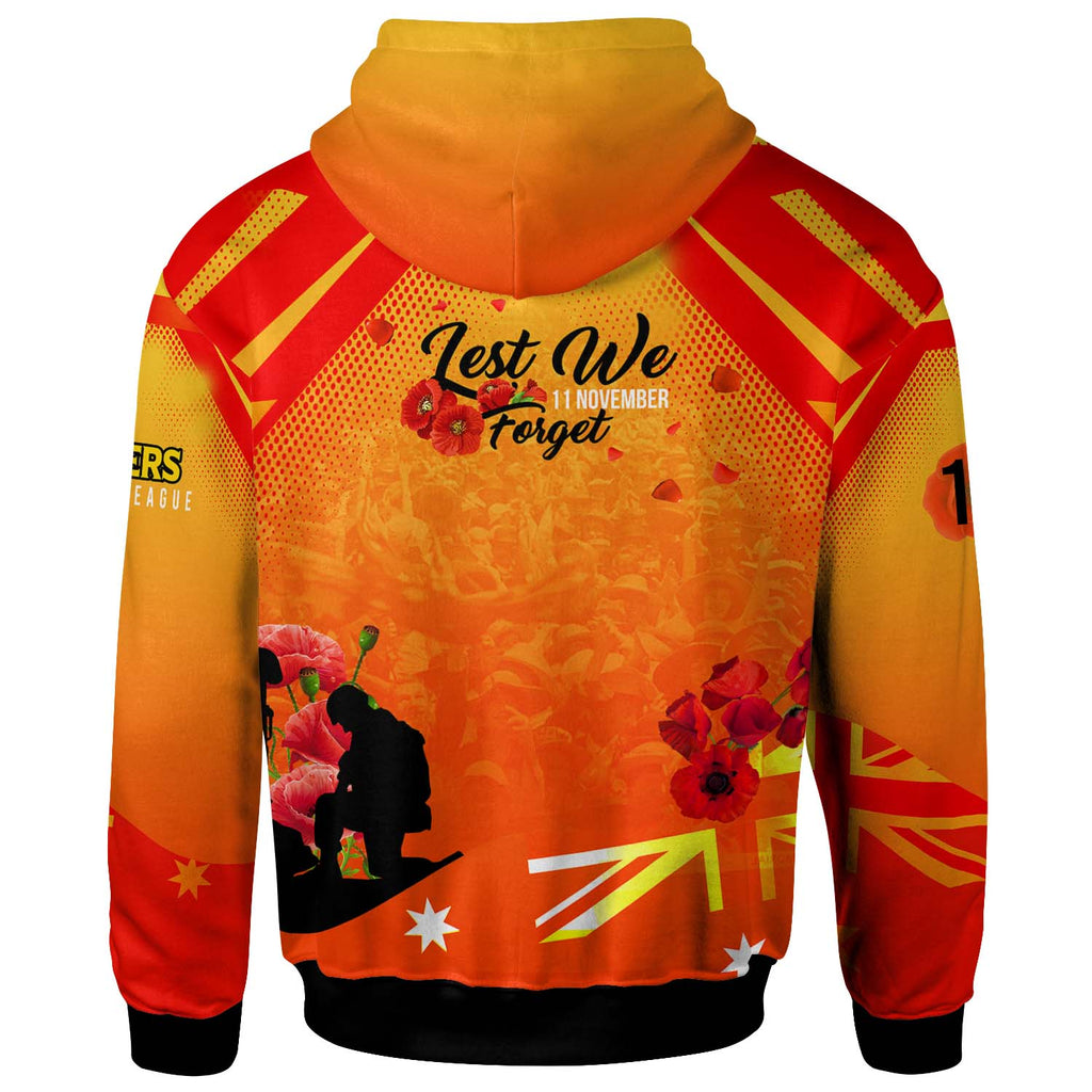 tigers-rugby-hoodie-custom-tigers-remembrance-day-lest-we-forget-poppies-hoodie