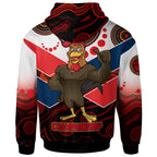 nrlw-roosters-rugby-hoodie-custom-womens-rugby-league-with-aboriginal-dot-painting-style-player-and-number-hoodie