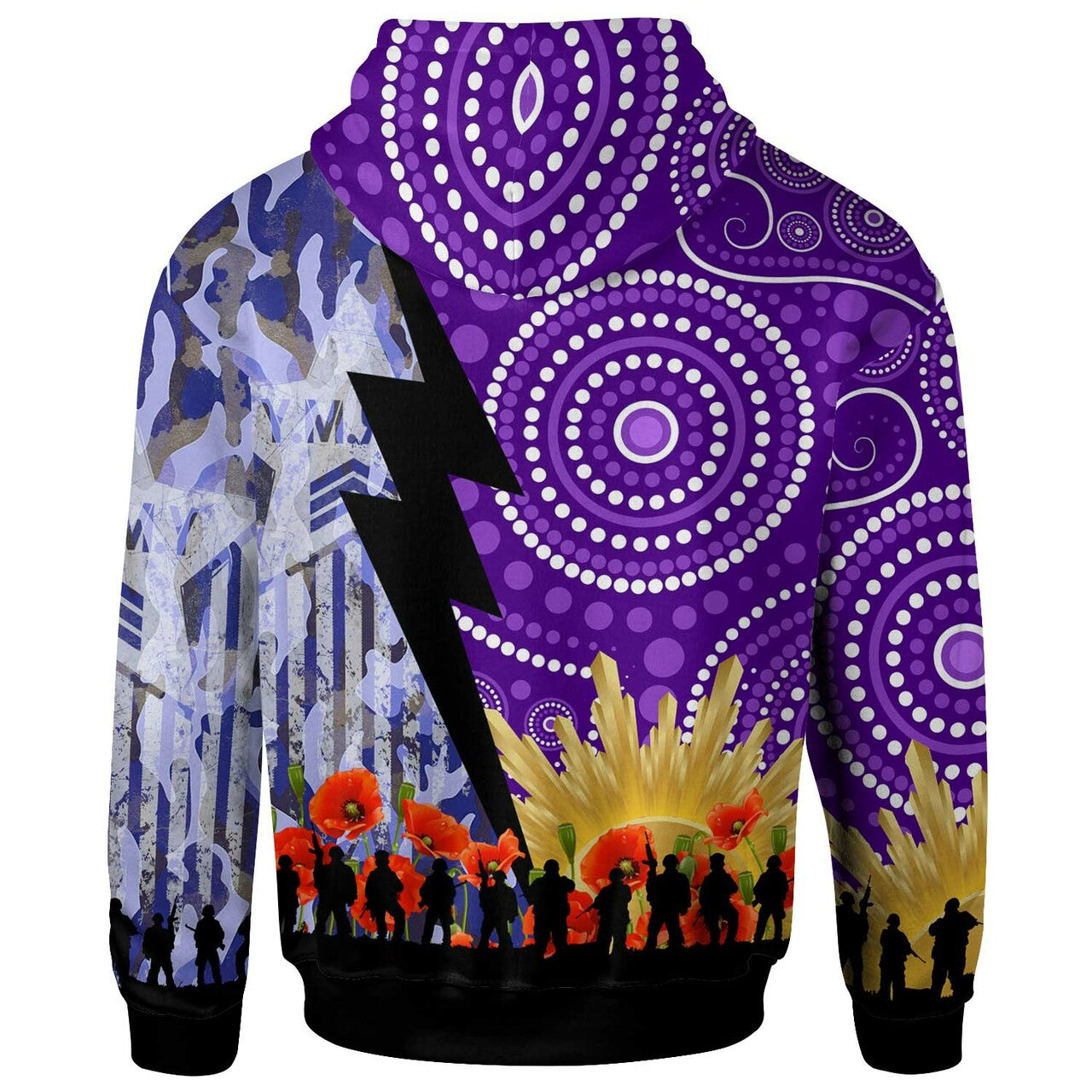 storms-rugby-hoodie-custom-anzac-remembrance-melbourne-storms-aboriginal-patterns-hoodie