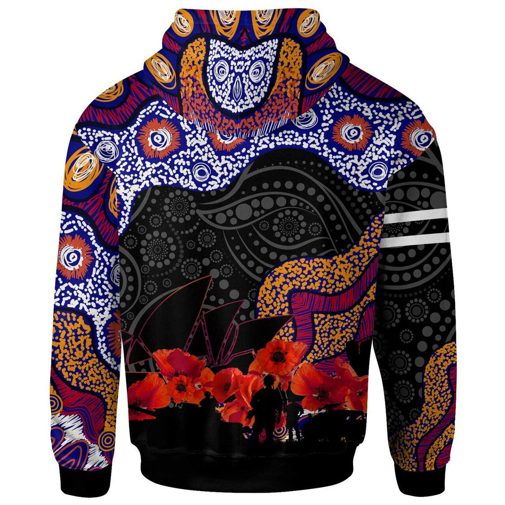 sea-eagles-rugby-hoodie-anzac-day-sea-eagles-lest-we-forget-aboriginal-patterns-hoodie
