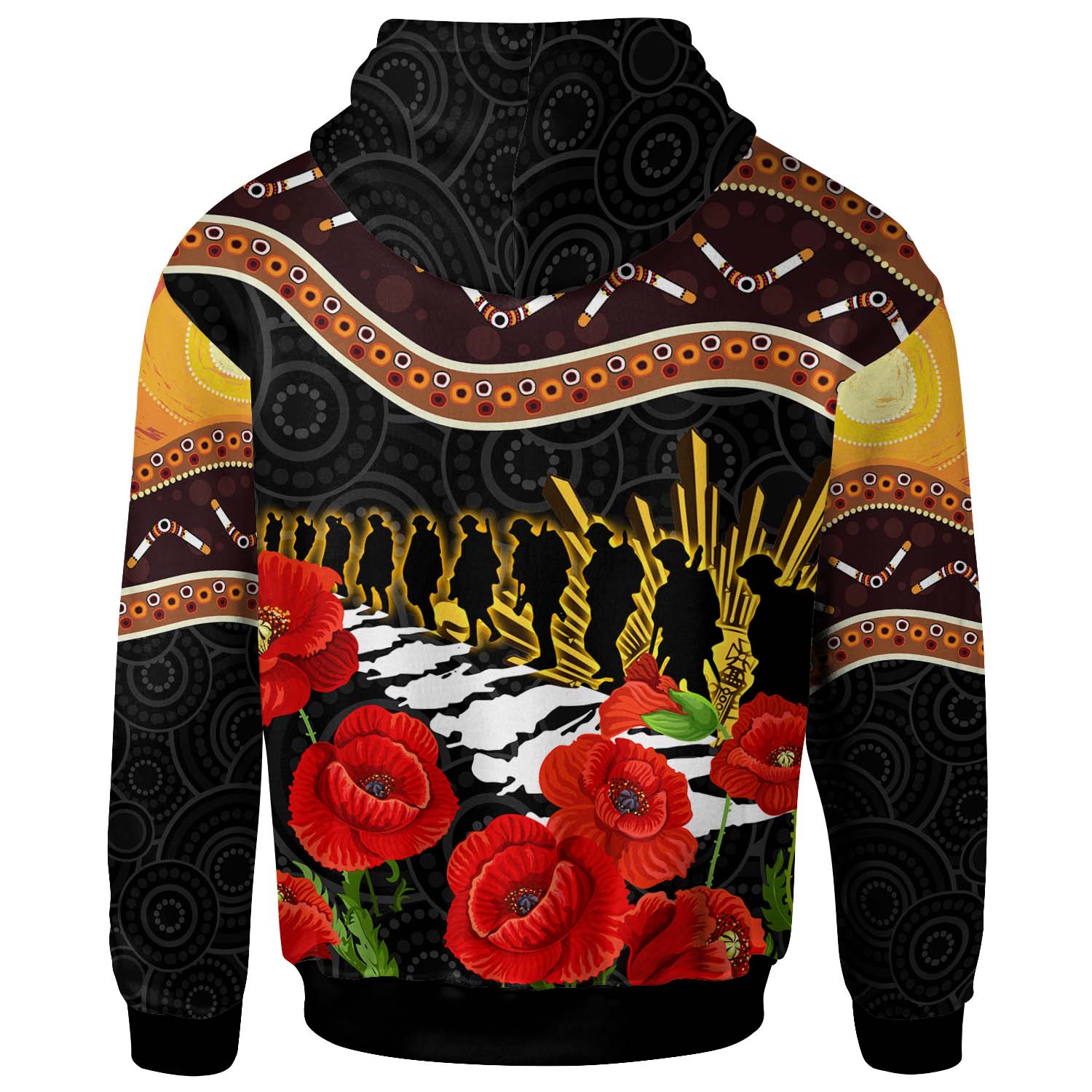new-zealand-anzac-day-hoodie-custom-personalised-remembrance-with-poppy-flower-anzac