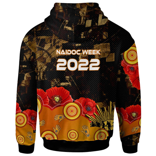 australia-anzac-day-and-naidoc-week-2023-hoodie-poppy-flower-with-aboriginal-inspired-style-and-turtle-indigenous-hoodie